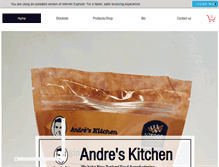 Tablet Screenshot of andreskitchen.co.nz